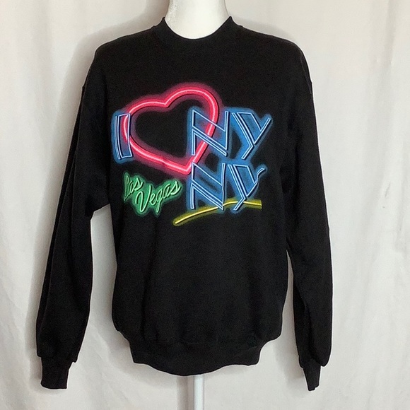 NY NY Hotel & Casino LV Tops - Las Vegas I Love N.Y. N.Y. Black Sweatshirt Size M